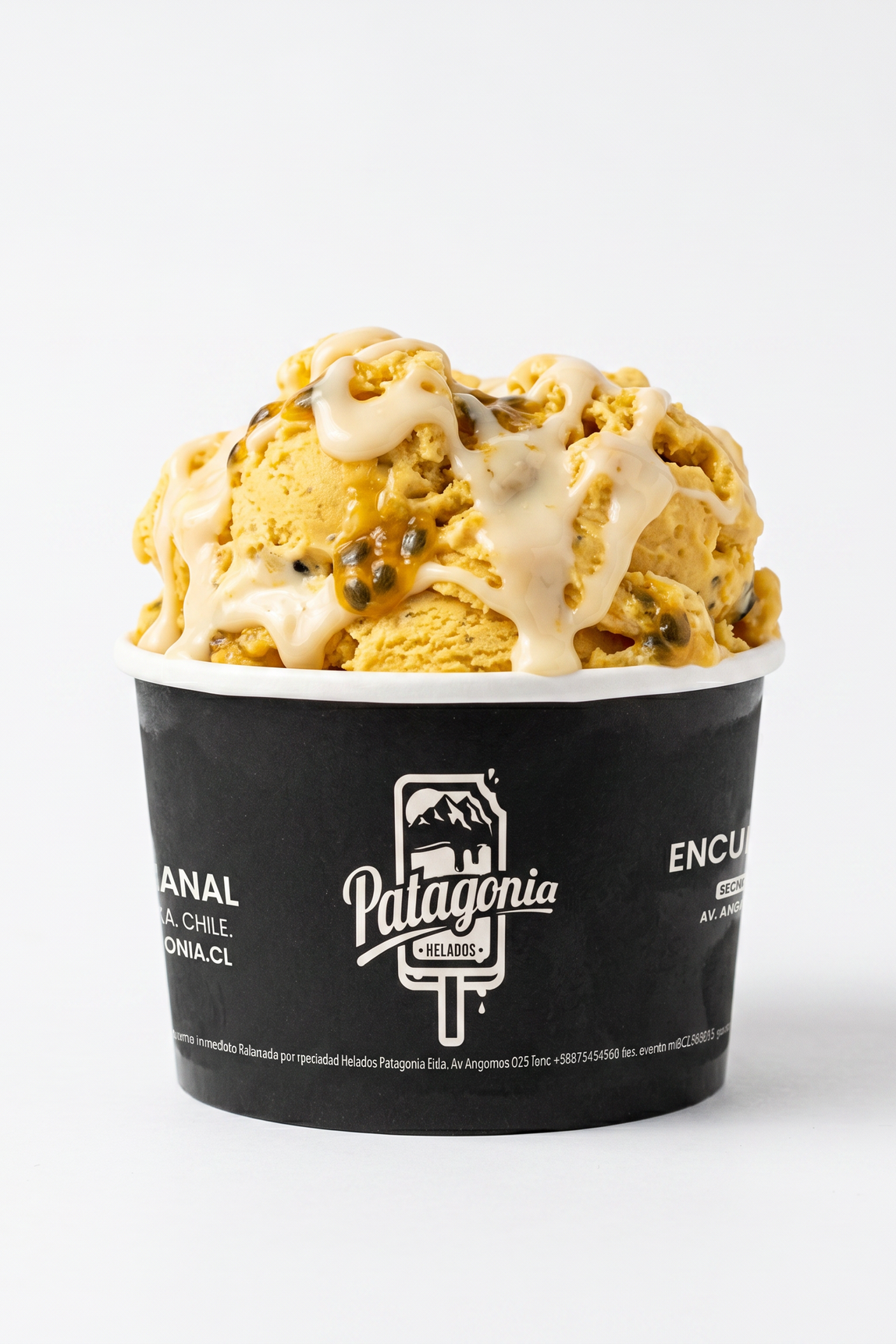 Gelato Maracuyá y leche condensada