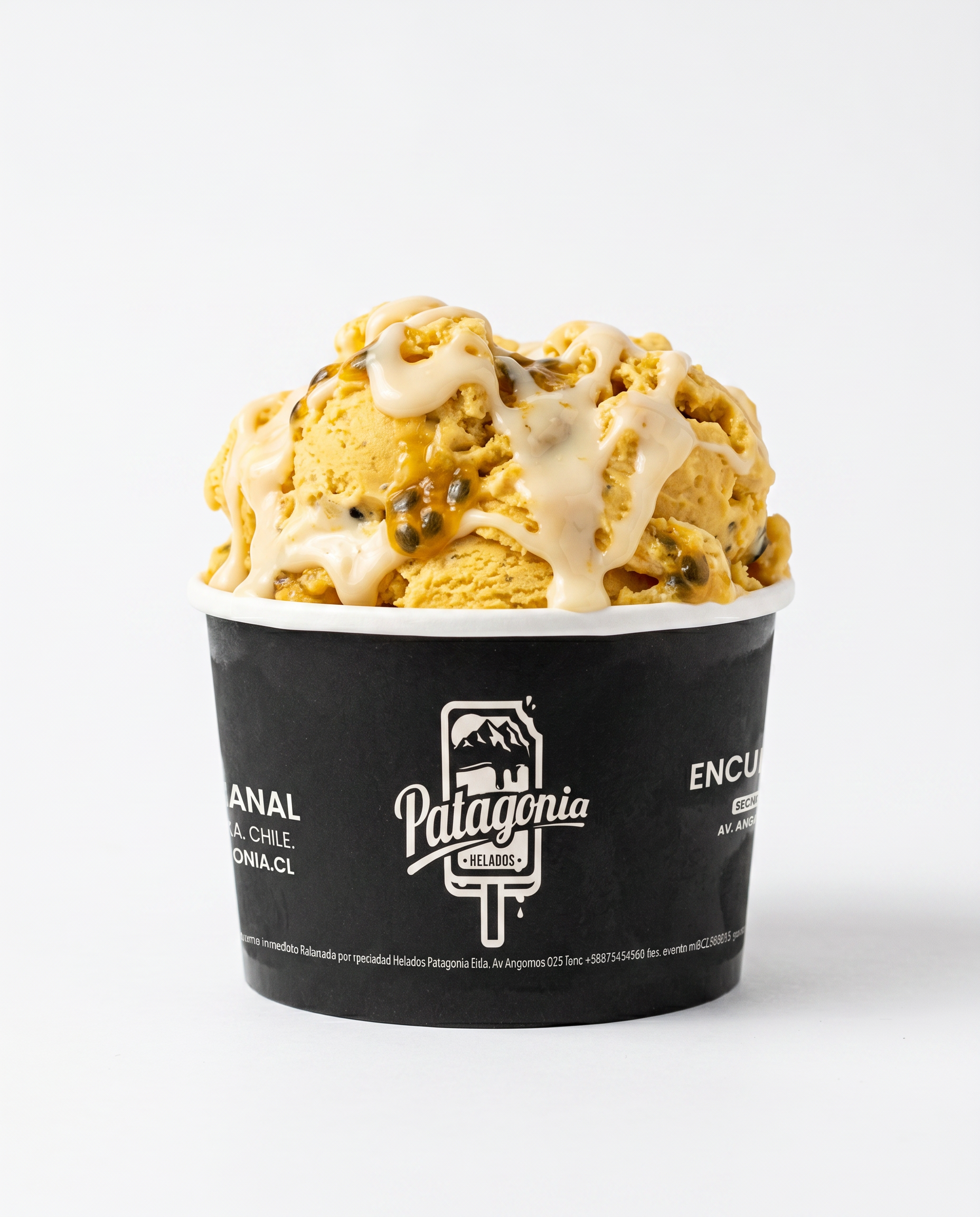 Gelato Maracuyá y leche condensada