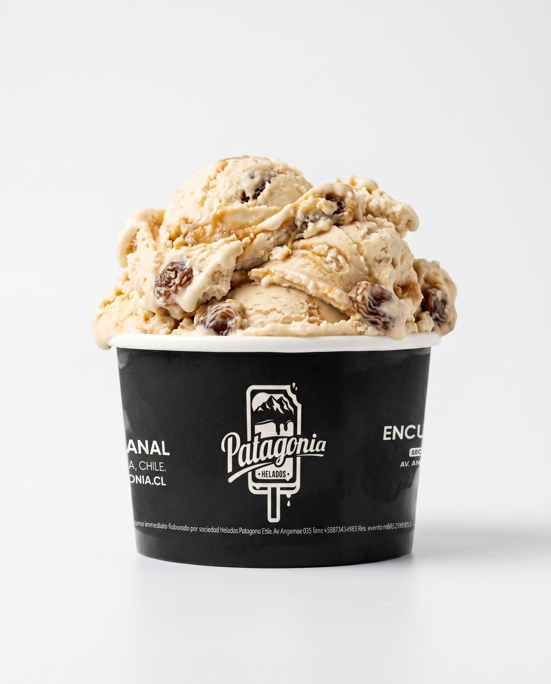 Gelato Artesanal de Pasas al Ron