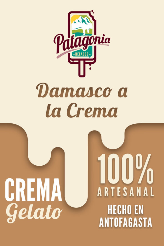 Gelato Damasco a la crema