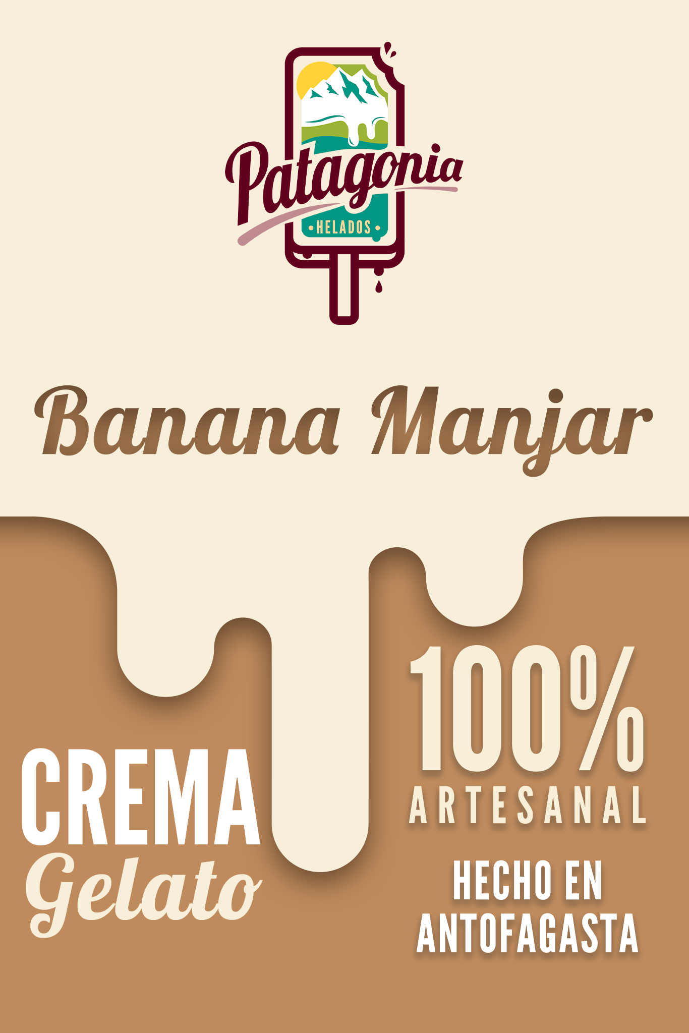 Gelato Banana Manjar