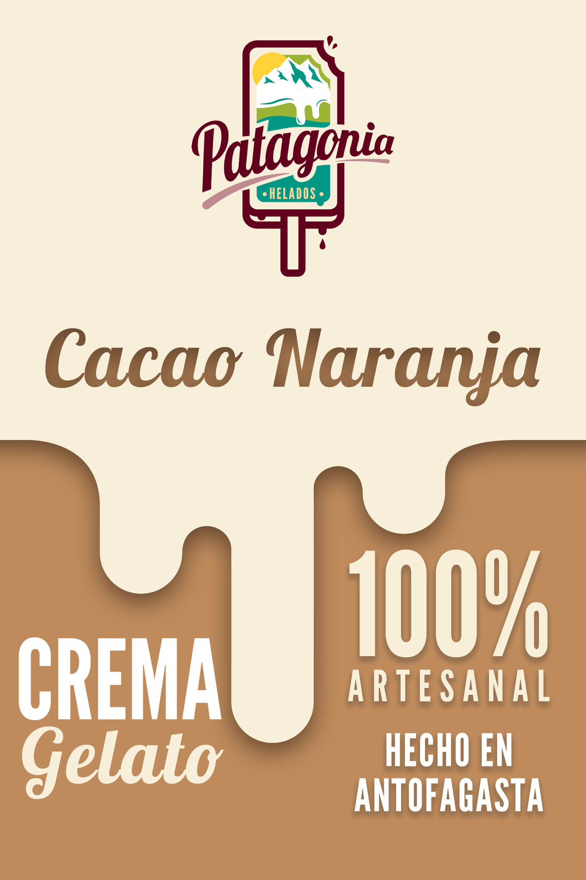 Gelato Cacao Naranja