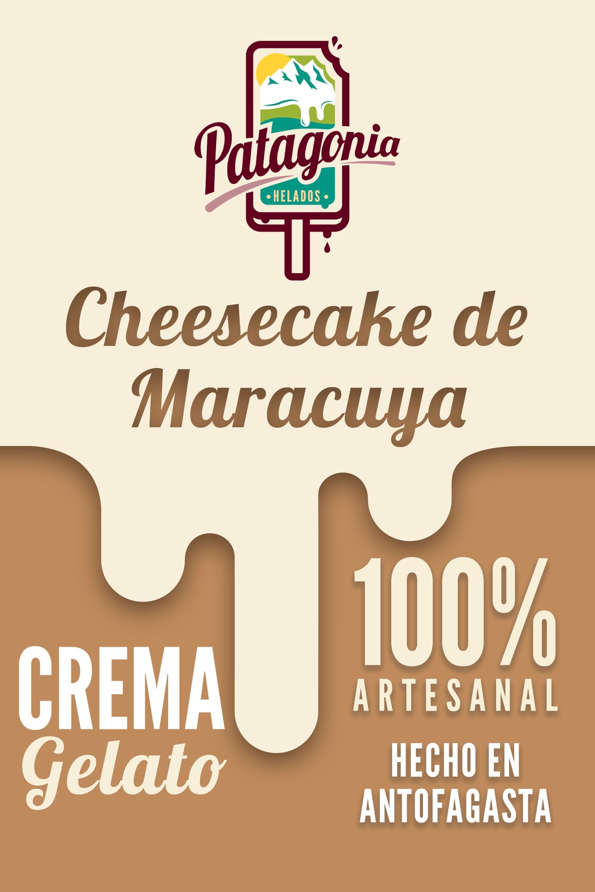 Gelato Cheesecake de Maracuyá