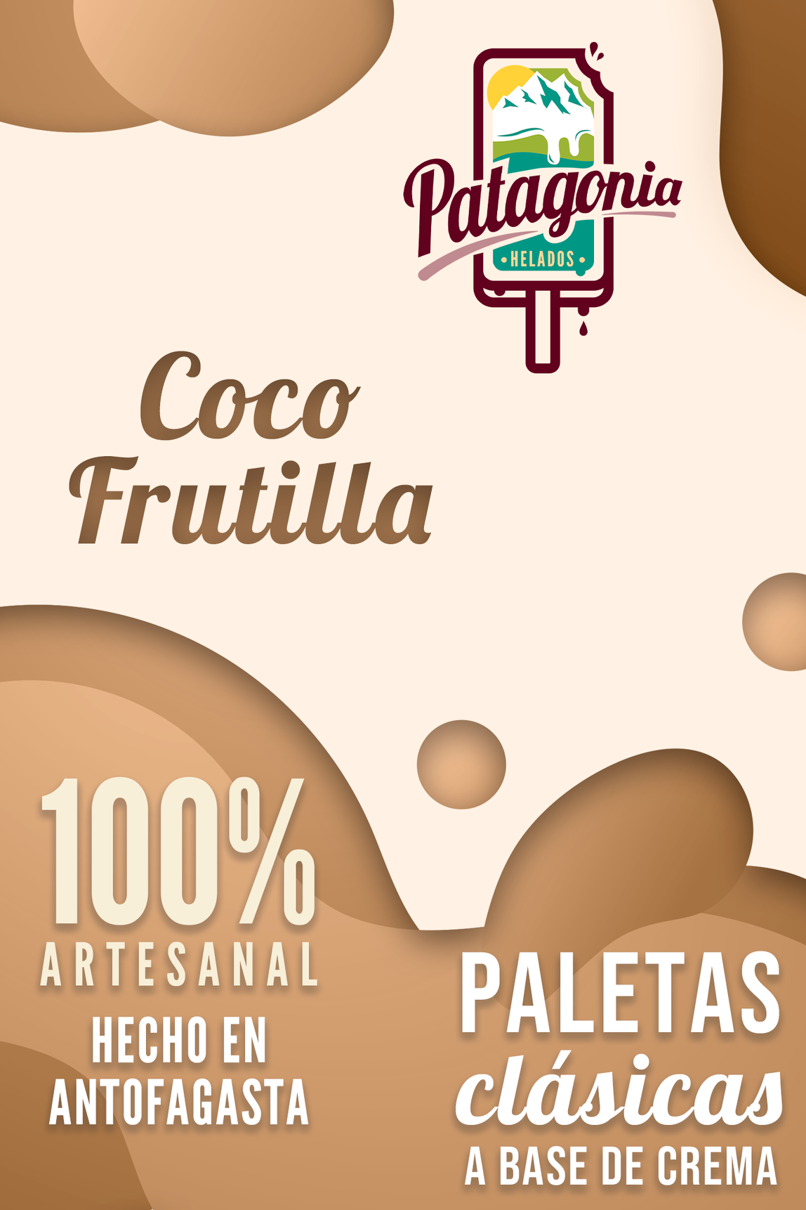 Paleta Frutilla coco