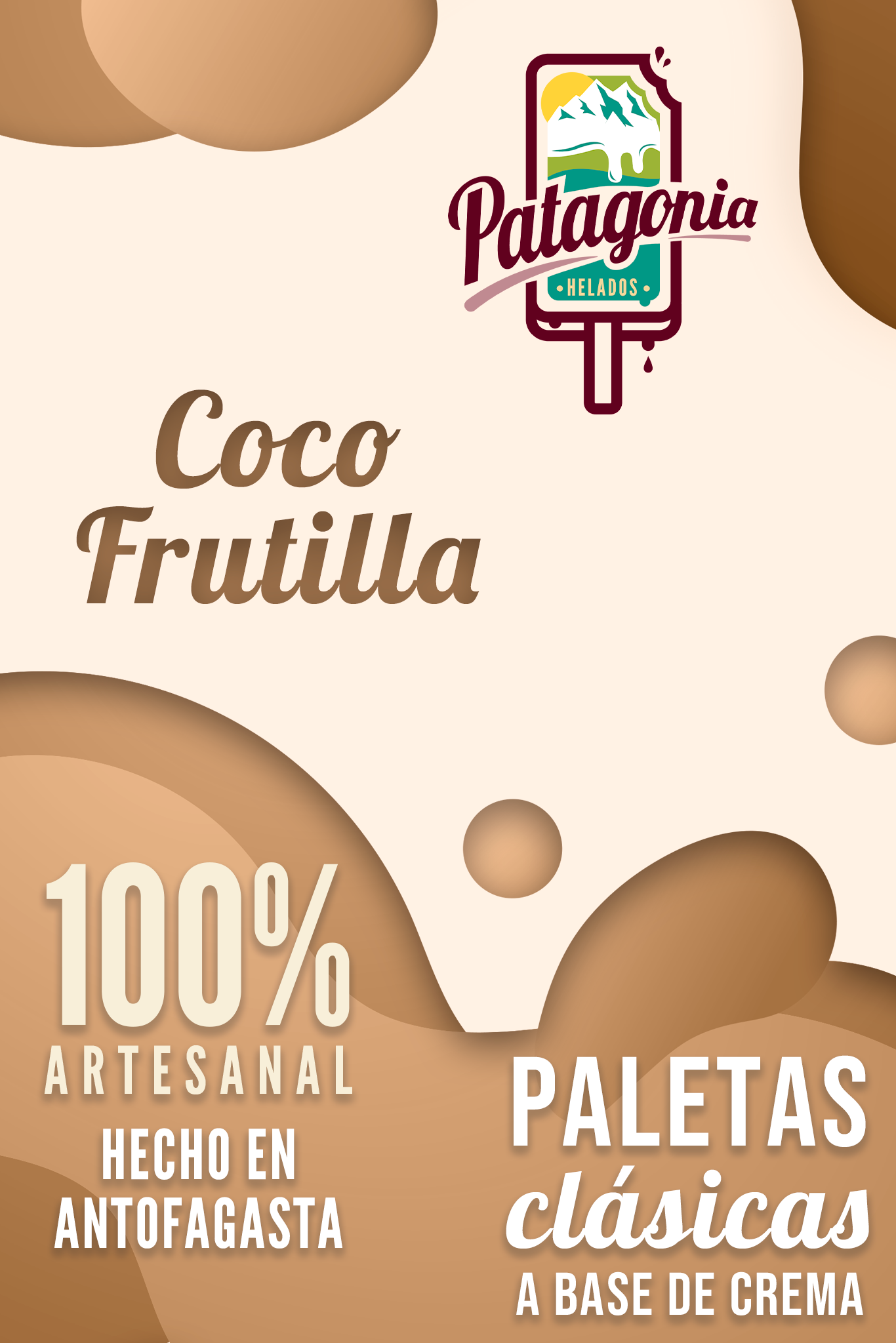 Paleta Frutilla coco
