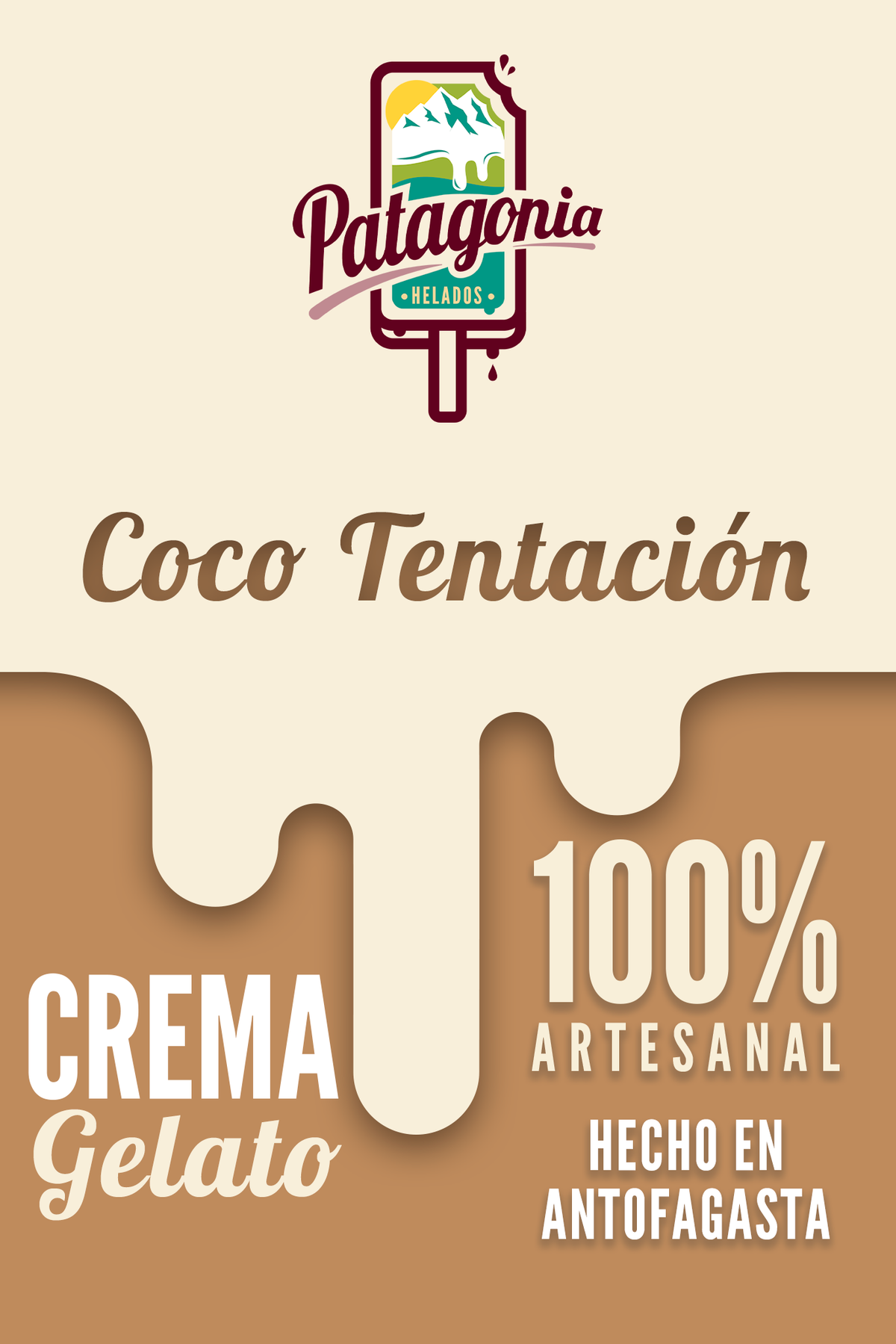 Gelato Artesanal de Coco tentacion