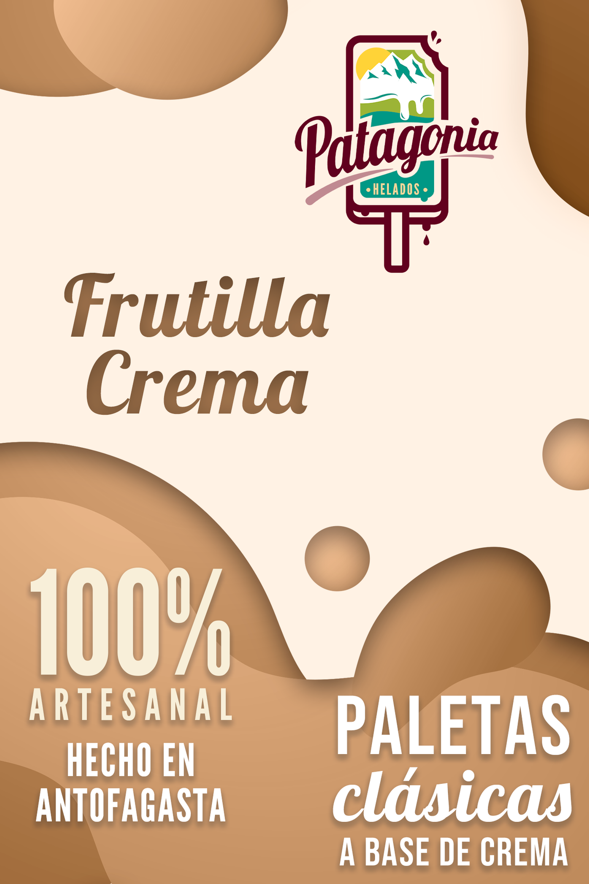 Paleta Frutilla Crema