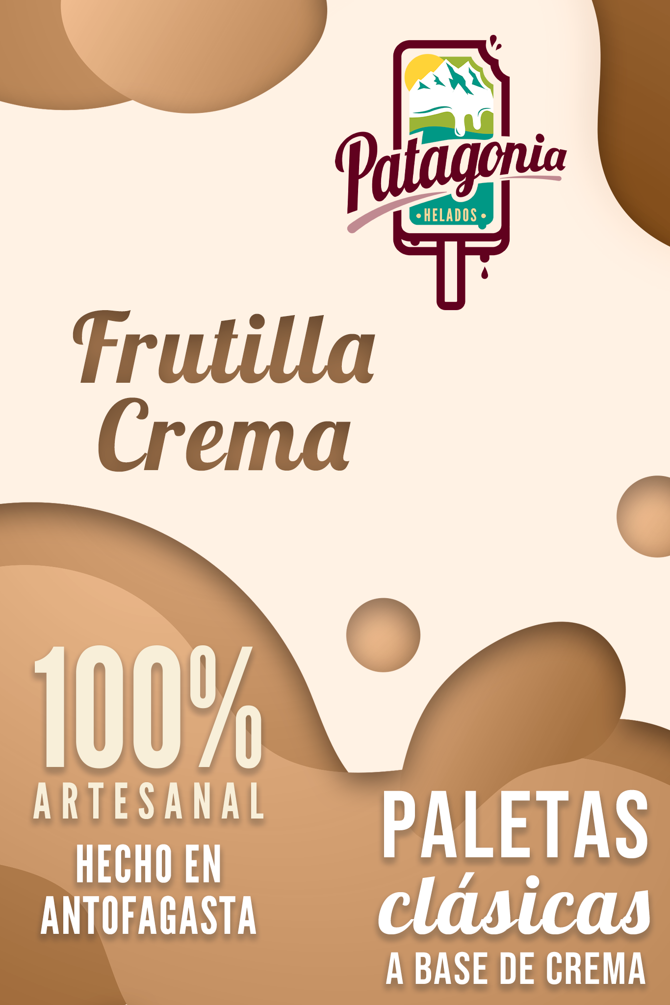 Paleta Frutilla Crema