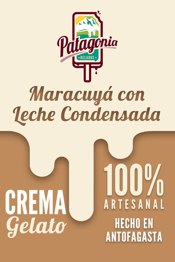 Gelato Maracuyá y leche condensada